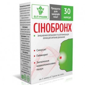 Комплекс для профилактики дыхательной системы Elit-Pharm Синобронх 30 капс (1262005)