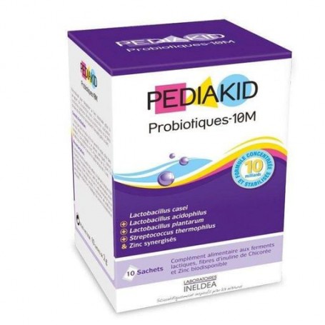 Комплекс для профилактики пищеварения у детей Pediakid Probiotiques-10M 10 sachets (859501)