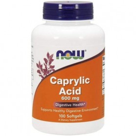 Каприловая кислота NOW Foods Caprylic Acid 600 mg 100 Softgels (861867)