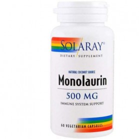 Натуральная добавка для иммунитета Solaray Monolaurin 500 mg 60 Veg Caps (863225)