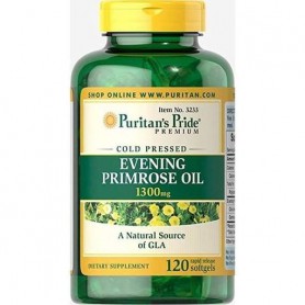 Масло вечерней примулы Puritan's Pride Evening Primrose Oil 1300 MG With GLA 120 Softgels (862938)
