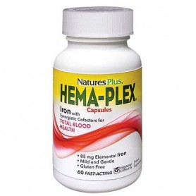 Комплекс для профилактики давления и кровообращения Nature's Plus Hema-Plex 60 Veg Caps (861397)