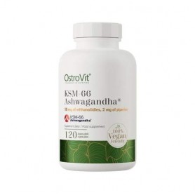 Ашфаганда для спорта OstroVit KSM-66 Ashwagandha Vege 120 Caps (1207911)