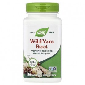Дикий ямс Nature's Way Wild Yam Root 350 mg per capsule 180 Veg Caps NWY-15350 (945676)
