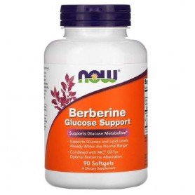 Барбарис NOW Foods Berberine Glucose Support 90 Softgels (918298)