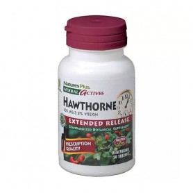 Боярышник NaturesPlus Herbal Actives Hawthorn 300 мг, 30 таблеток