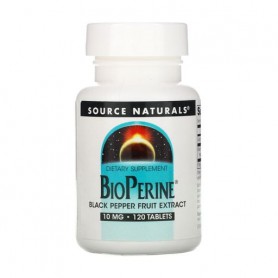 Биоперин Source Naturals Bioperine 10 мг, 120 таблеток