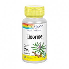 Корень солодки Solaray Licorice 450 мг, 100 вегетарианских капсул