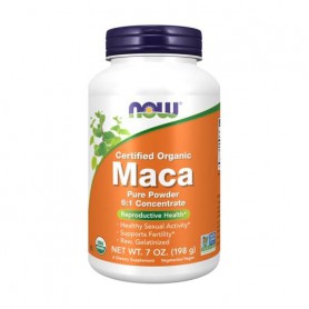 Мака NOW Foods Maca 6:1 Concentrate Pure Powder, в порошке, 198 г