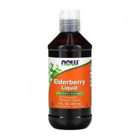 Концентрат бузины NOW foods Elderberry Liquid в жидкости, 237 мл