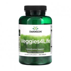 Поддержка детоксикции Swanson Veggies4Life, 300 таблеток
