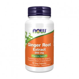 Экстракт корня имбиря NOW Foods Ginger Root Extract 250 мг, 90 капсул