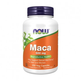 Перуанская Мака NOW Foods Raw Maca 500 мг, 250 капсул