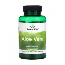 Алое вера Swanson Aloe Vera 25 мг, 100 капсул