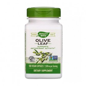 Оливковые листья Nature's Way Olive Leaf 1500 мг, 100 капсул