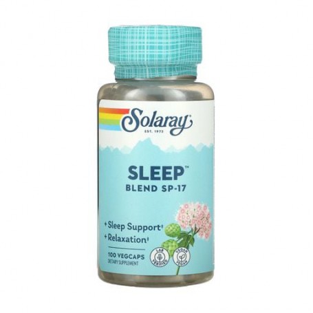 Здоровый сон Solaray Sleep Blend SP-17 Смесь трав SP-17, 100 капсул