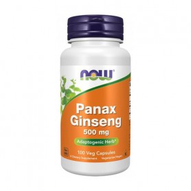 Женьшень NOW Foods Panax Ginseng 500 мг, 100 капсул