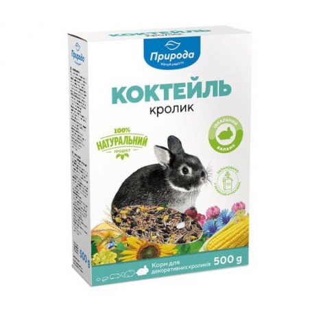 Корм для декоративных грызунов Природа Коктейль Кролик, 500 г
