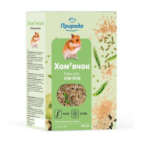 Корм для хомяков Природа Хомяк Колор + Энзим, 500 г