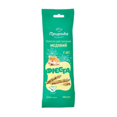 Лакомство для грызунов Природа Фиеста колосок медовый, 100 г
