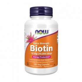 Биотин NOW foods Biotin 10000 мкг, 120 капсул