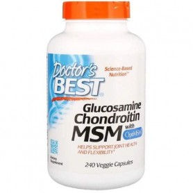 Препарат для суставов и связок Doctor's Best Glucosamine Chondroitin MSM with OptiMSM 240 Caps DRB-00081 (866822)