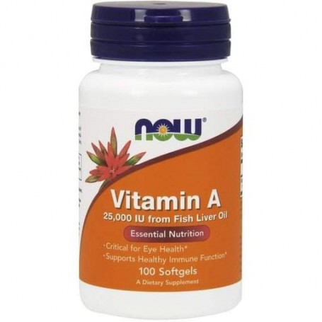 Витамин A NOW Foods Vitamin A 25,000 IU 100 Softgels (862795)