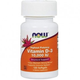 Витамин D NOW Foods Vitamin D-3 10000 IU 120 Softgels (862763)