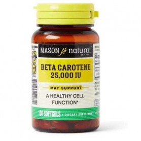 Витамин A Mason Natural Beta Carotene 25,000 IU 100 Caps (867710)