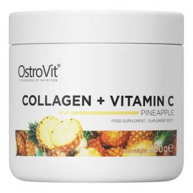 Хондропротектор (для спорта) OstroVit Collagen And Vitamin C 200 g /20 servings/ Pineapple (857371)
