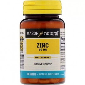 Микроэлемент Цинк Mason Natural Zinc 50 mg 100 Tabs (867745)