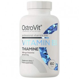 Витамин B для спорта OstroVit Vitamin B1 Thiamine 60 Caps (1207917)