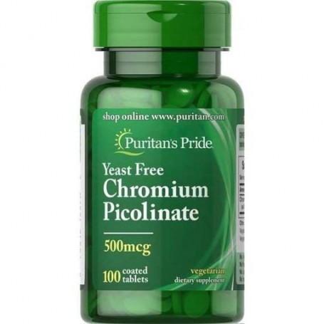 Микроэлемент Хром Puritan's Pride Chromium Picolinate Yeast Free 500 mcg 100 Tabs (879057)