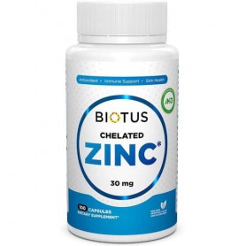 Микроэлемент Цинк Biotus Chelated Zinc 30 mg 100 Caps BIO-530357 (864748)