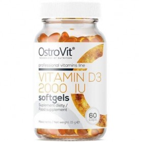 Витамин D для спорта OstroVit Vitamin D3 2000 IU 60 Caps (856579)