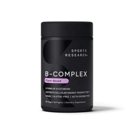Комплекс витаминов группы B Sport Research Vitamin B-Complex, 60 капсул для поддержания энергии и нервной системы (1366274)
