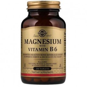 Микроэлемент Магний Solgar Magnesium with Vitamin B6 250 Tabs (855148)