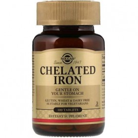 Микроэлемент Железо Solgar Chelated Iron 100 Tabs (855198)