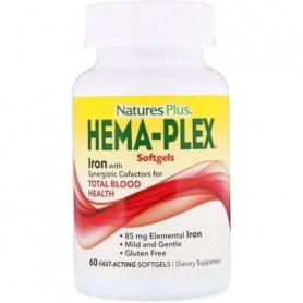 Витаминно-минеральный комплекс Nature's Plus Hema-Plex 60 Fast-Acting Softgels NAP-37691 (861398)
