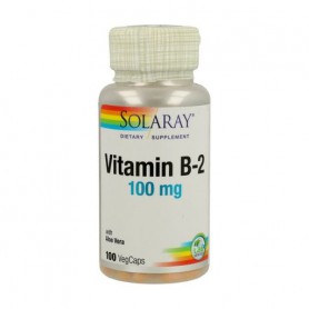 Витамин B2 Solaray Vitamin B2, 100 мг, 100 капсул