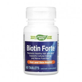 Биотин Nature's Way Biotin Forte Extra Strength 5 мг, 60 таблеток