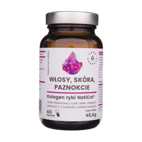 Коллаген Aura Herbals Collagen Fish Naticol 400 мг, 60 капсул