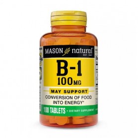 Витамин B1 Mason Natural Vitamin B1, 100 мг, 100 таблеток
