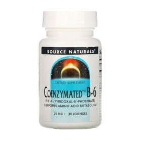 Коэнзим витамина B6 Source Naturals Coenzymated Vitamin B6, 25 мг, 30 леденцов