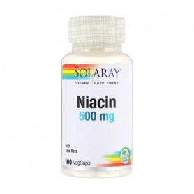 Ниацин Solaray Niacin 500 мг, 100 капсул