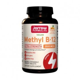 Метил B-12 Jarrow Formulas Methyl B-12, с тропическим вкусом, 2500 мкг, 100 таблеток