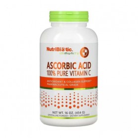 Витамин C NutriBiotic Immunity Sodium Ascorbate Vitamin C в порошке, 454 г