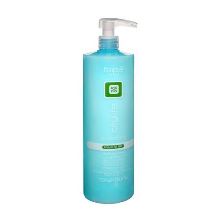 Защитный крем для волос Faipa Roma CityLife Protecting Cream pH 3.0 из протеинов семян моринги, 1 л