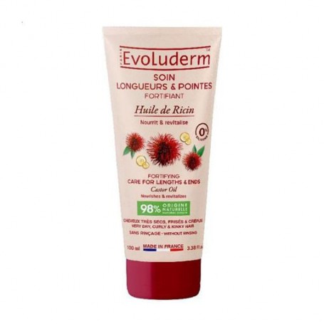 Средство для кончиков волос Evoluderm Soin Longueurs &amp Pointes Fortifiant с касторовым маслом, 100 мл