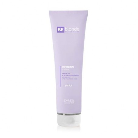 Несмывающийся термозащитный крем-блеск для волос Emmebi Italia Be Blonde Silver Shine Infusion Cream pH 7.2, 150 мл